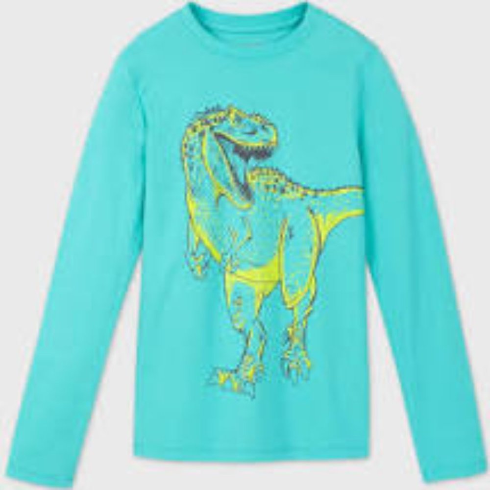 Cat & Jack Dinosaur Long Sleeve Graphic T-shirt L
